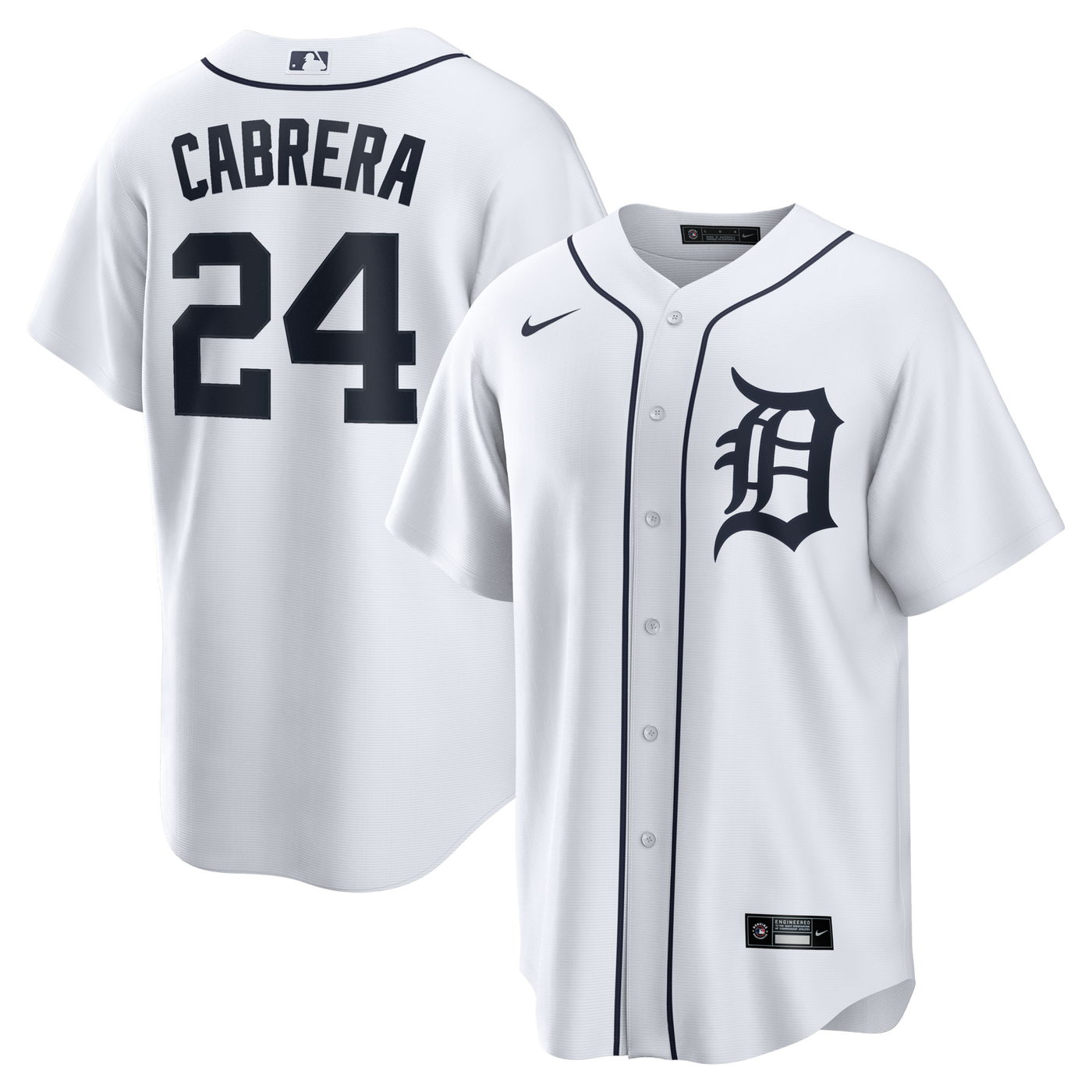 Detroit Tigers Miguel Cabrera Nike White Home Retired Player Replica Jersey
