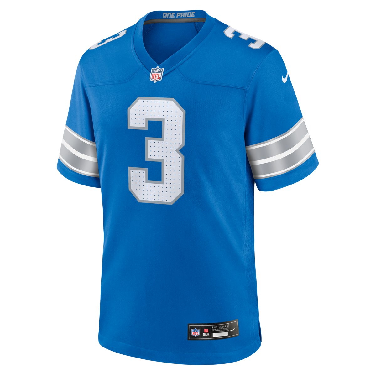 Detroit Lions Jack Fox Nike Blue Team Game Jersey