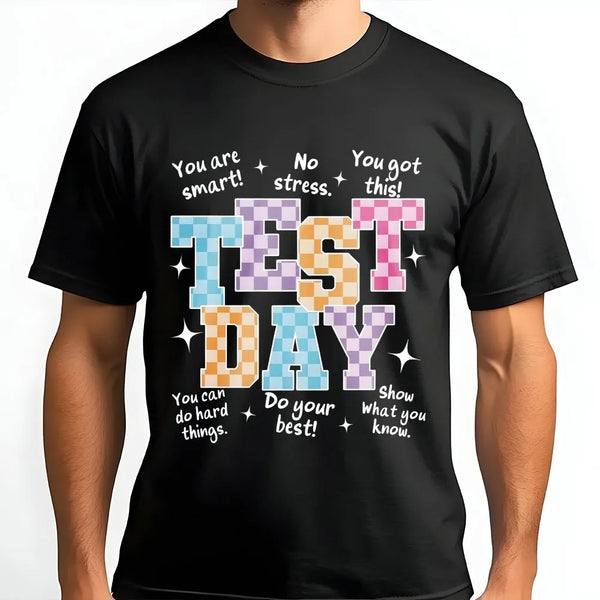 Test Day Sweatshirt | Retro Motivational Quote | Cozy Crewneck | Teacher Testing Week Gift