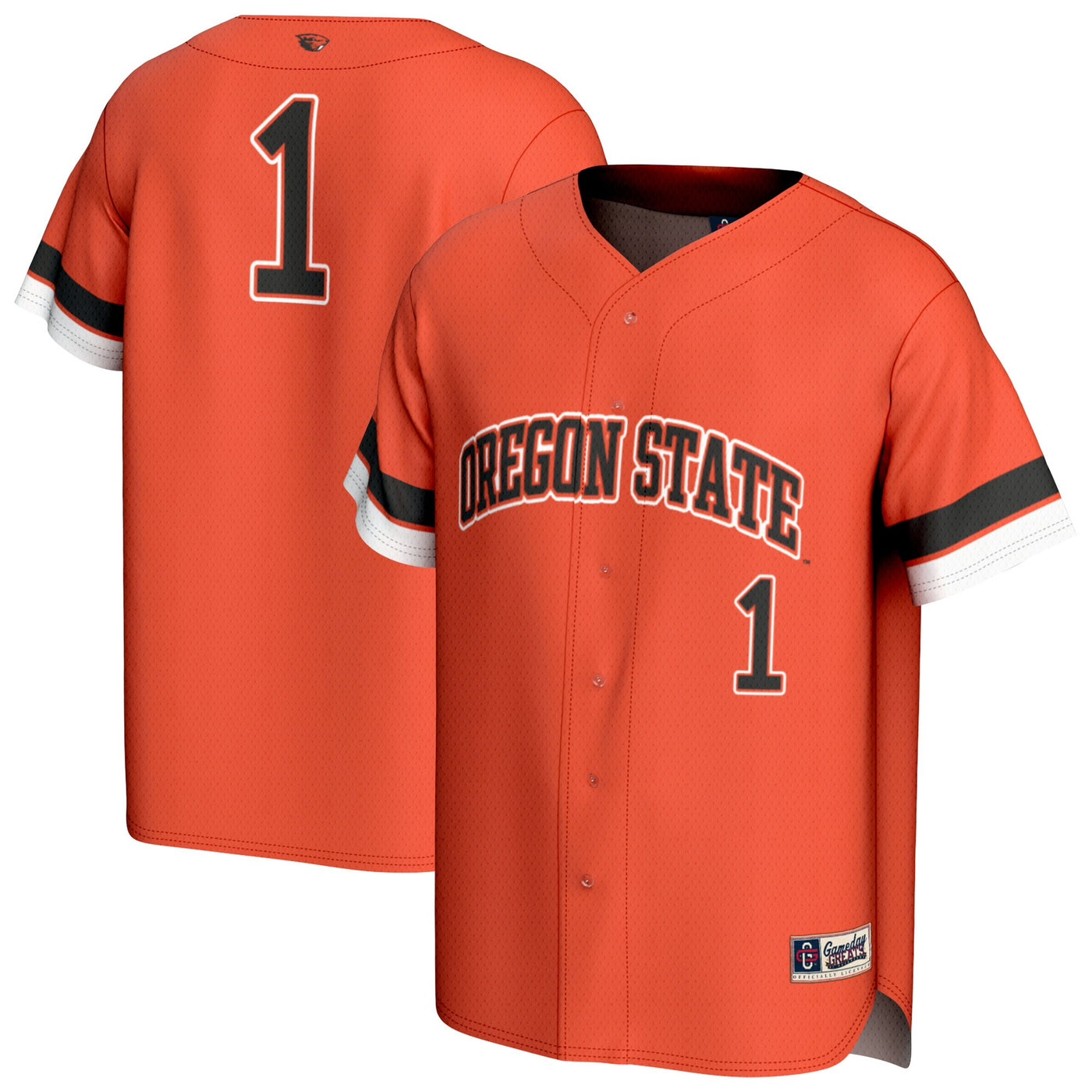GameDay Greats #1 Orange Oregon State Beavers Collegiate Baseball Fashion Jersey