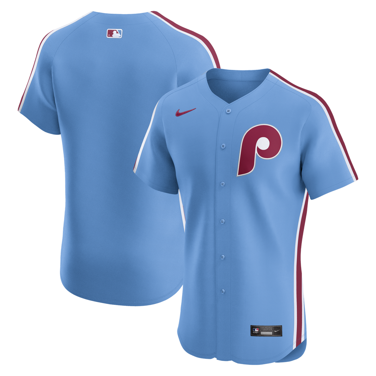 Philadelphia Phillies Light Blue Alternate Elite Jersey