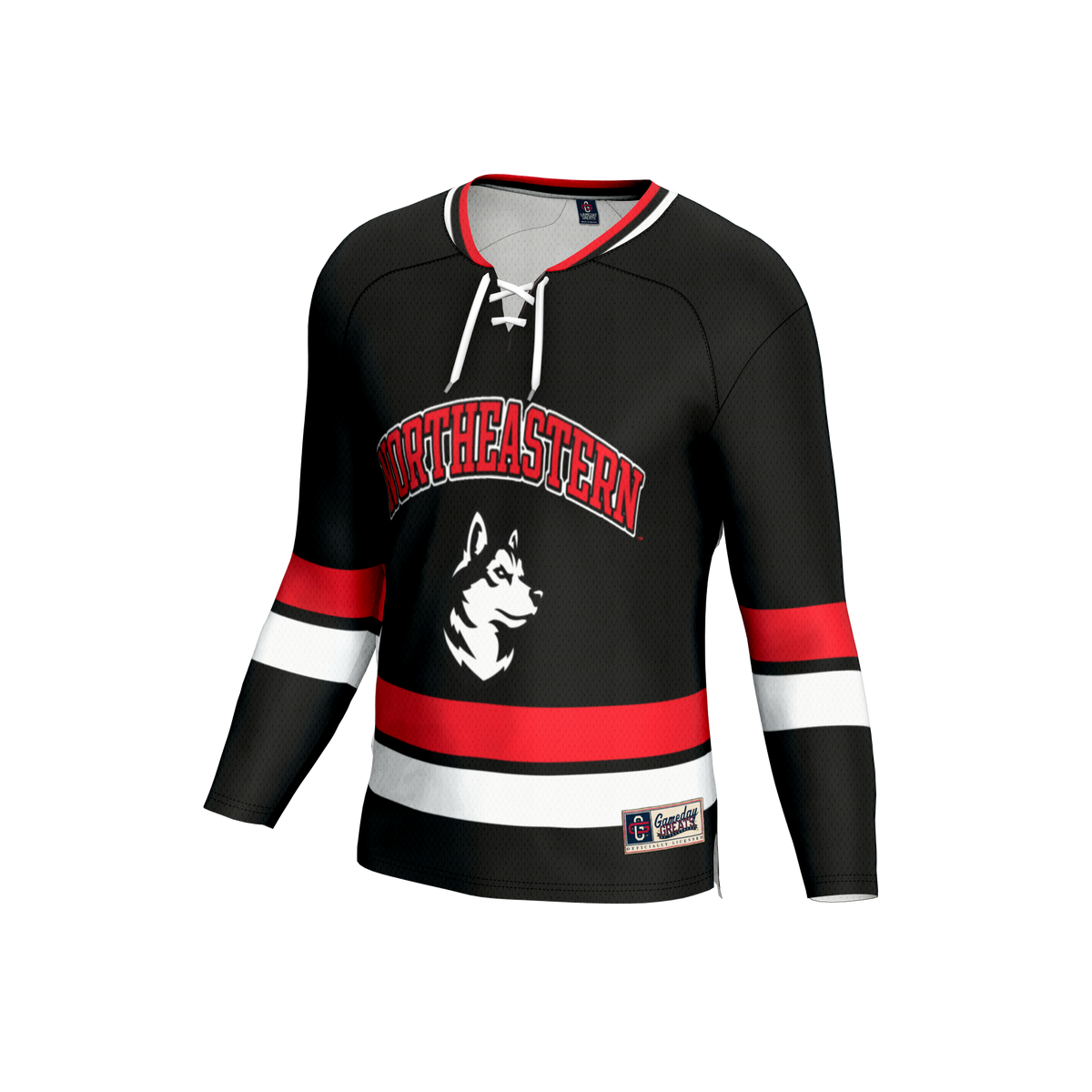 Northeastern Huskies GameDay Greats Lightweight Hockey Team Fashion Jersey - Black