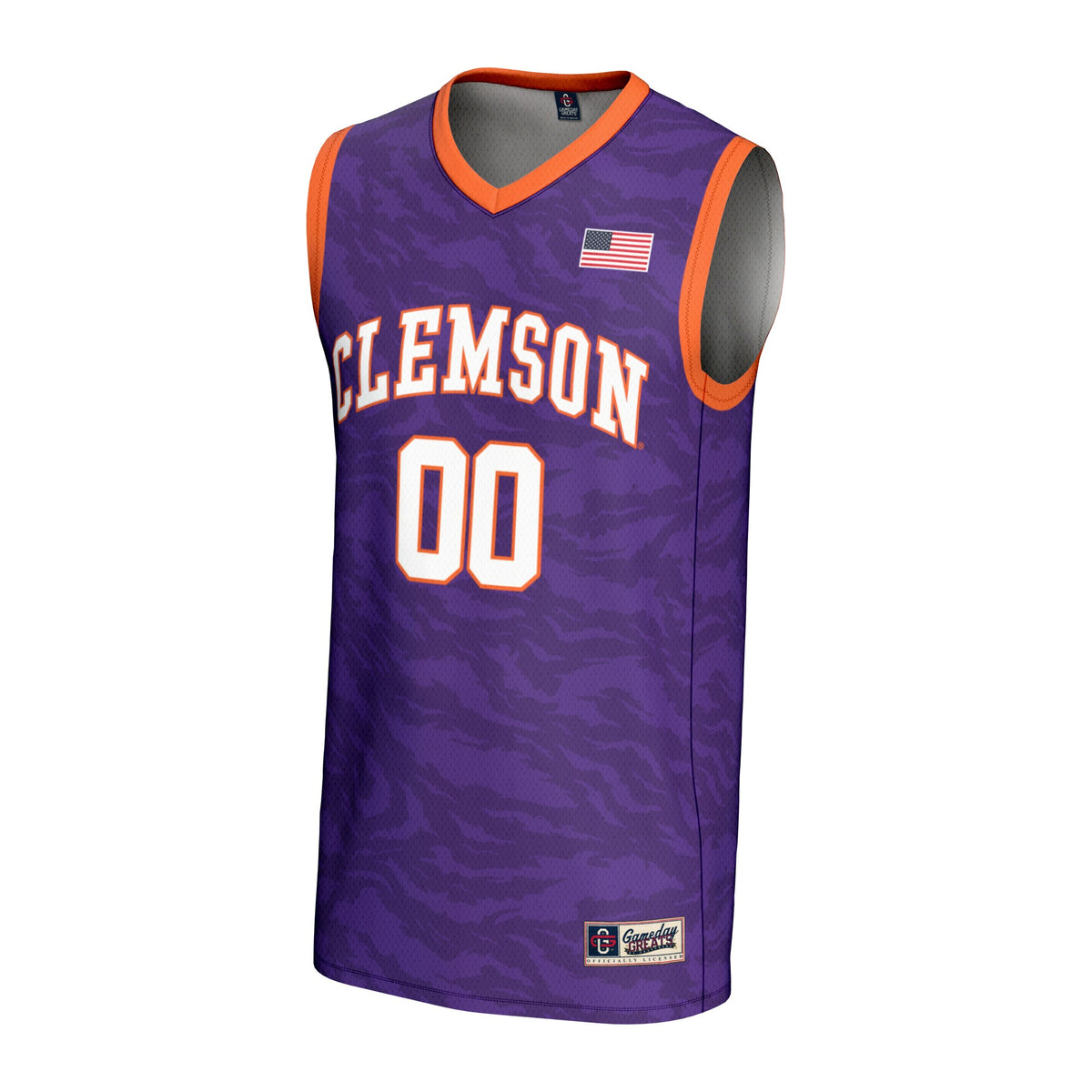 Clemson Tigers GameDay Greats NIL Pick-A-Player Basketball Lightweight Jersey - Purple