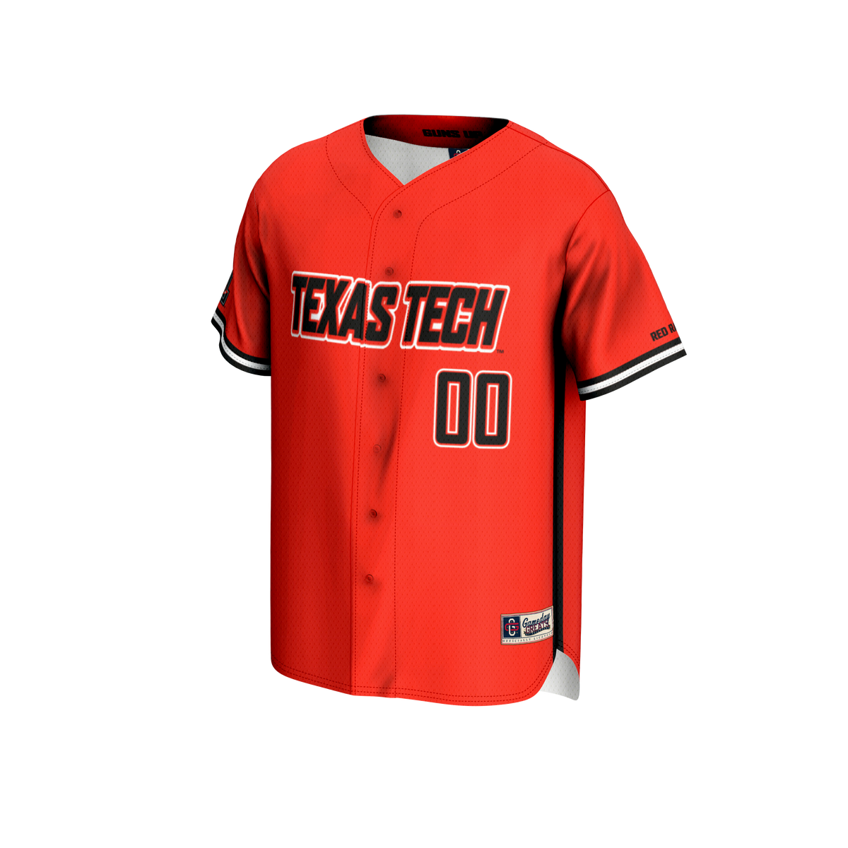 Texas Tech Red Raiders GameDay Greats NIL Pick-A-Player Baseball Lightweight Jersey - Red