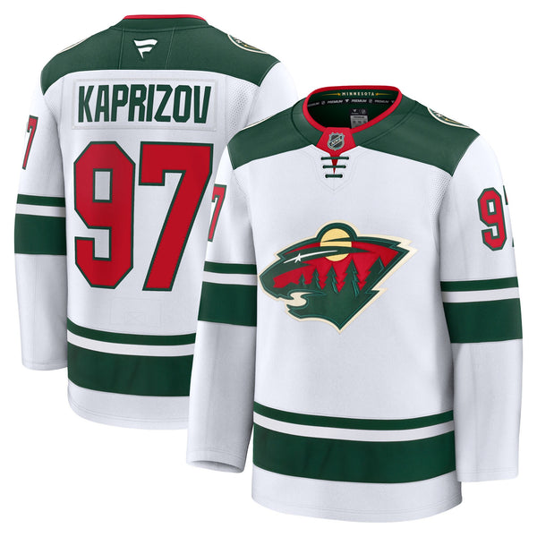 Minnesota Wild Kirill Kaprizov Fanatics White Away Premium Jersey