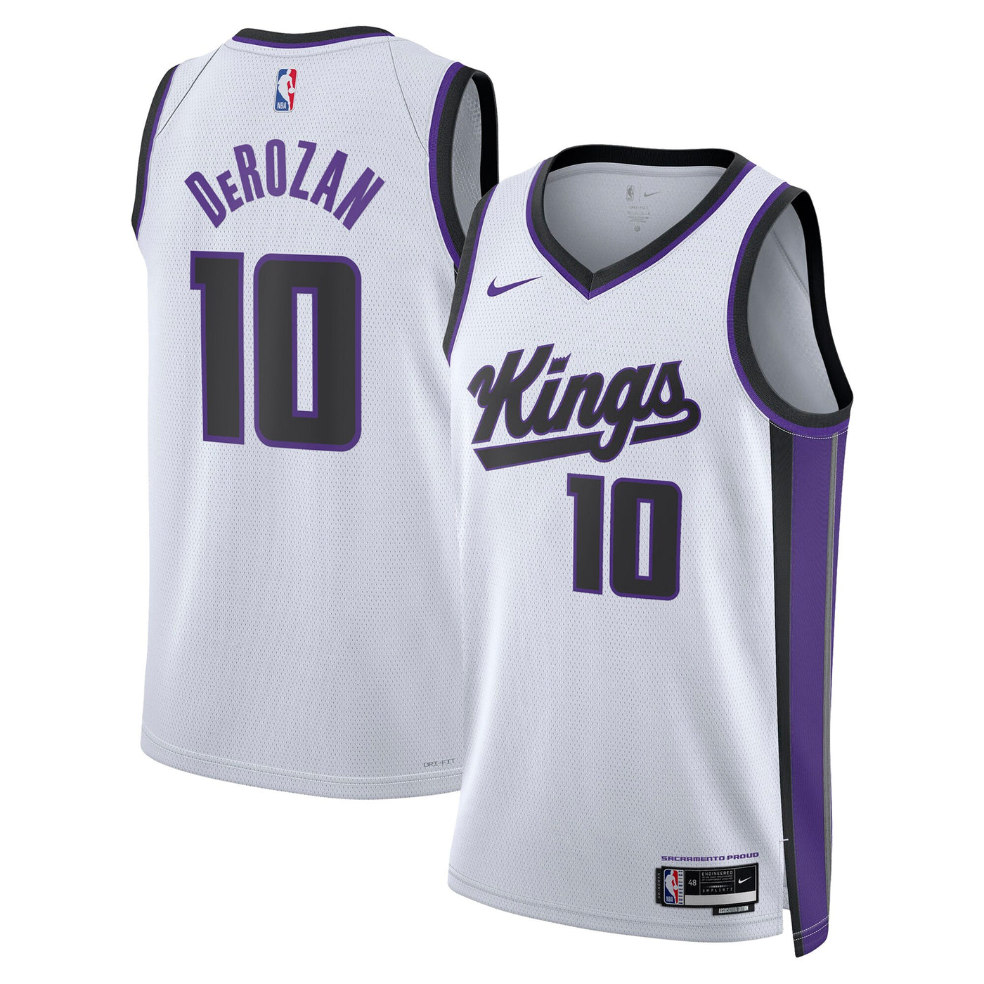Sacramento Kings Nike Association Edition Swingman Jersey - White - DeMar DeRozan