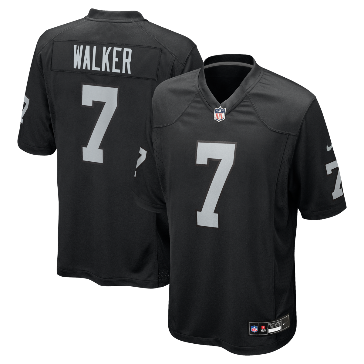 Las Vegas Raiders Quay Walker Black Team Game Jersey