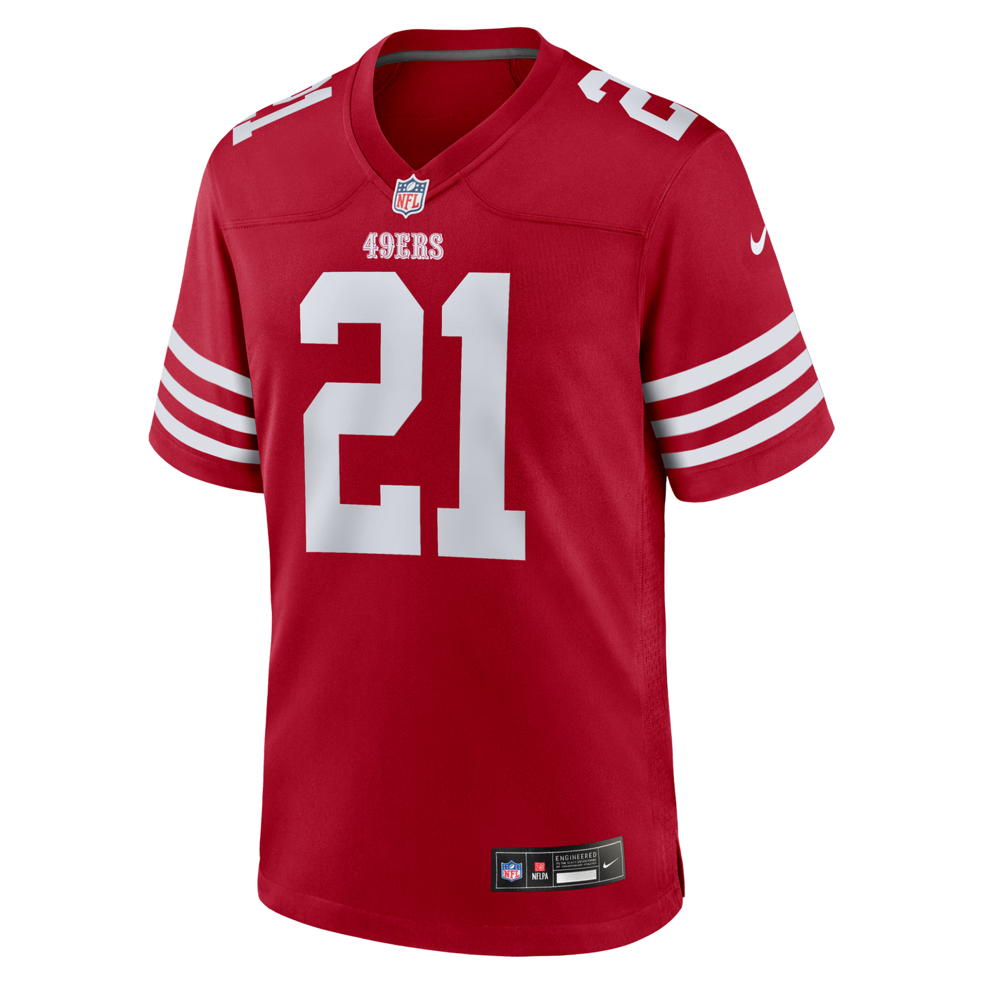 San Francisco 49ers Deion Sanders Nike Scarlet Team Retired Player Game Jersey