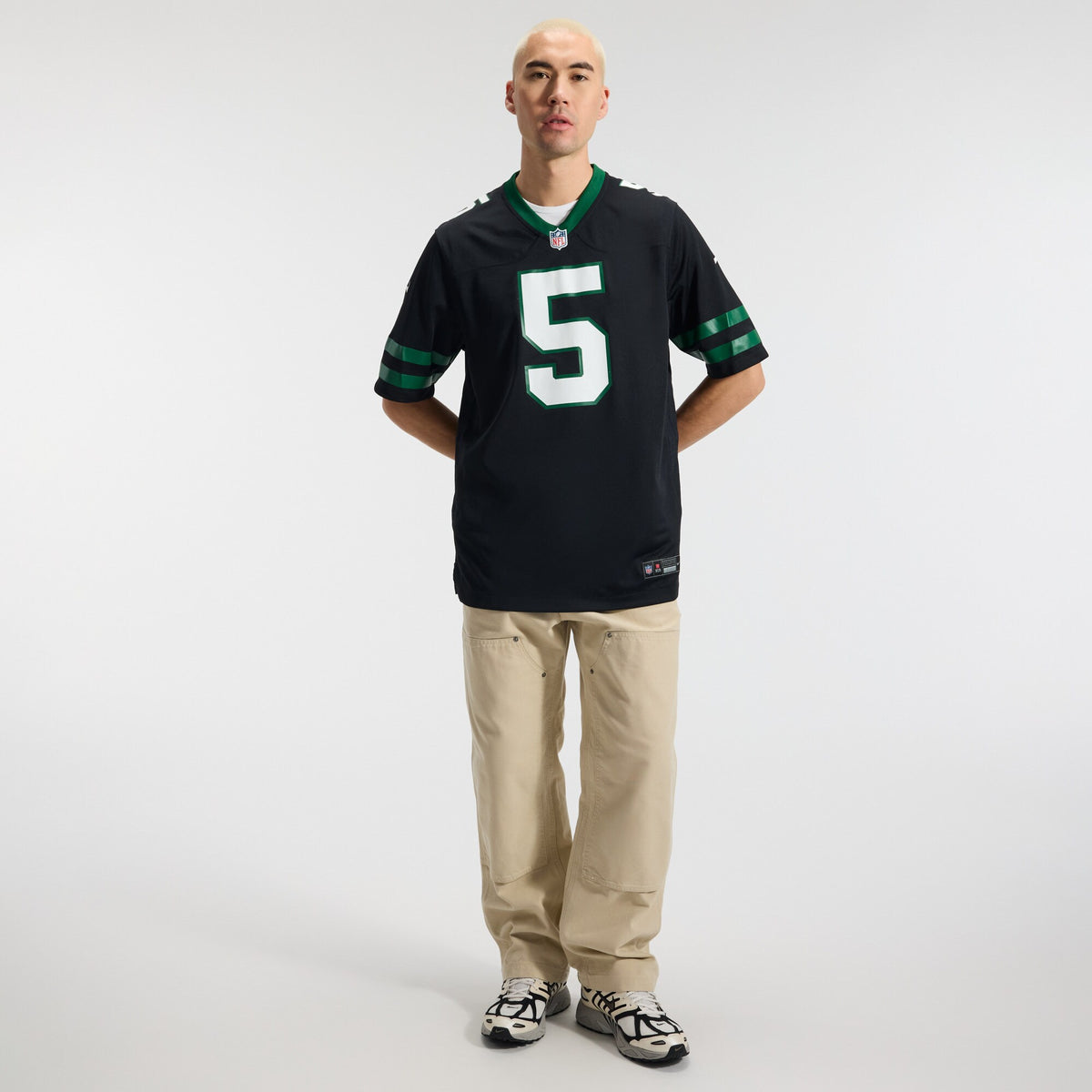 New York Jets Garrett Wilson Legacy Black Alternate Game Jersey