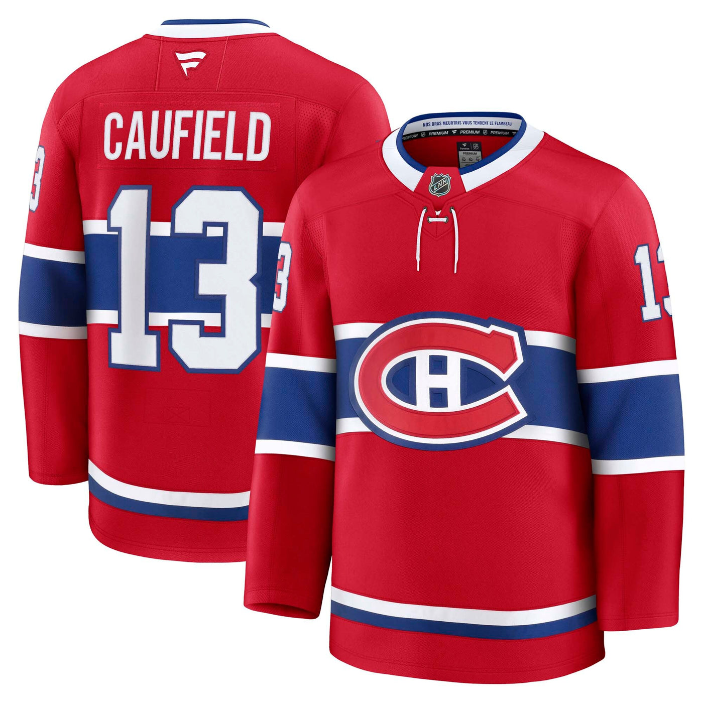 Montreal Canadiens Cole Caufield Fanatics Red Home Premium Jersey