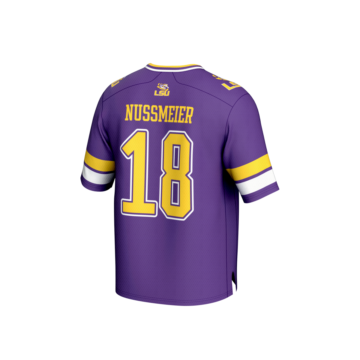 Garrett Nussmeier LSU Tigers GameDay Greats NIL Lightweight Football Player Jersey - Purple