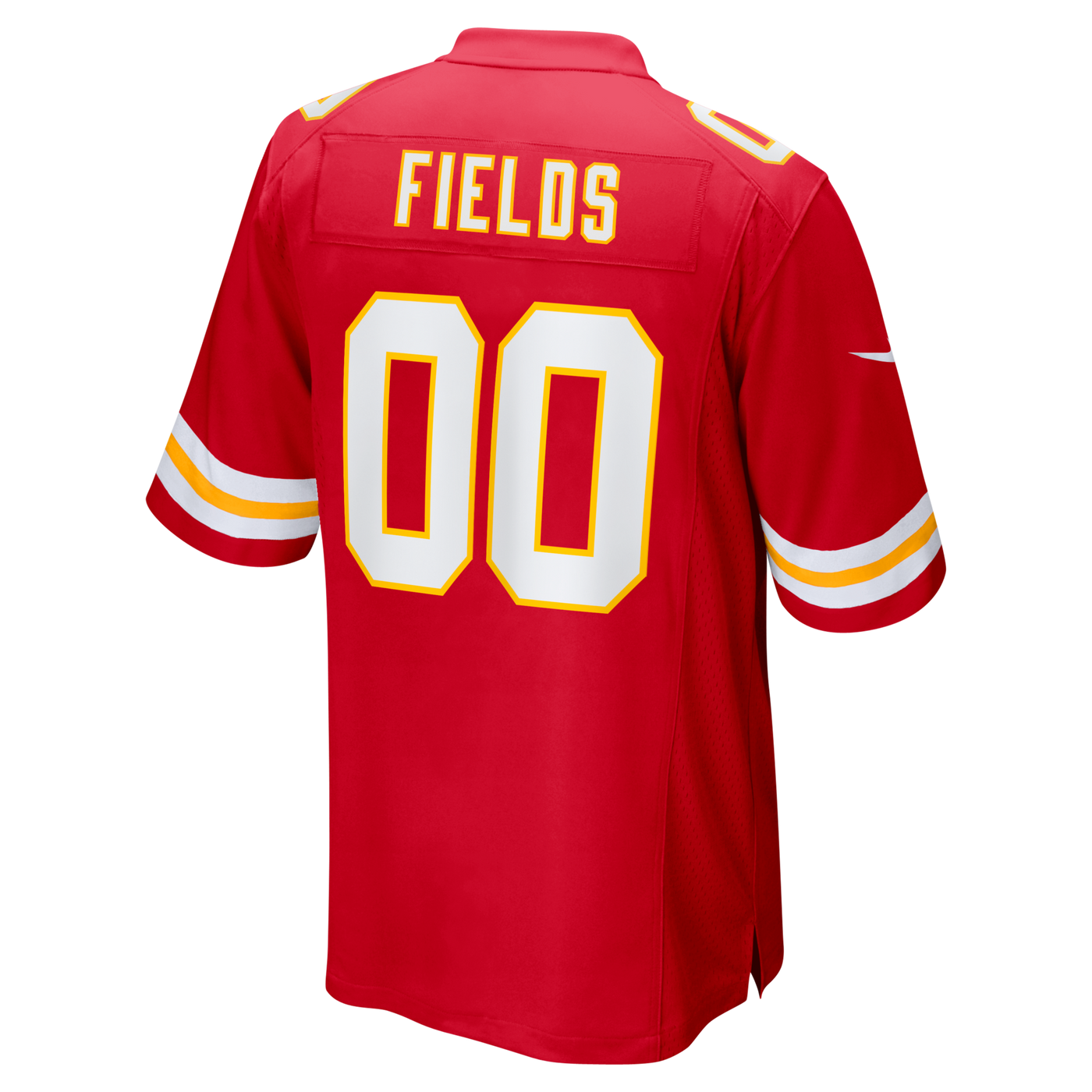 Kansas City Chiefs Justin Fields Nike Red Game Jersey