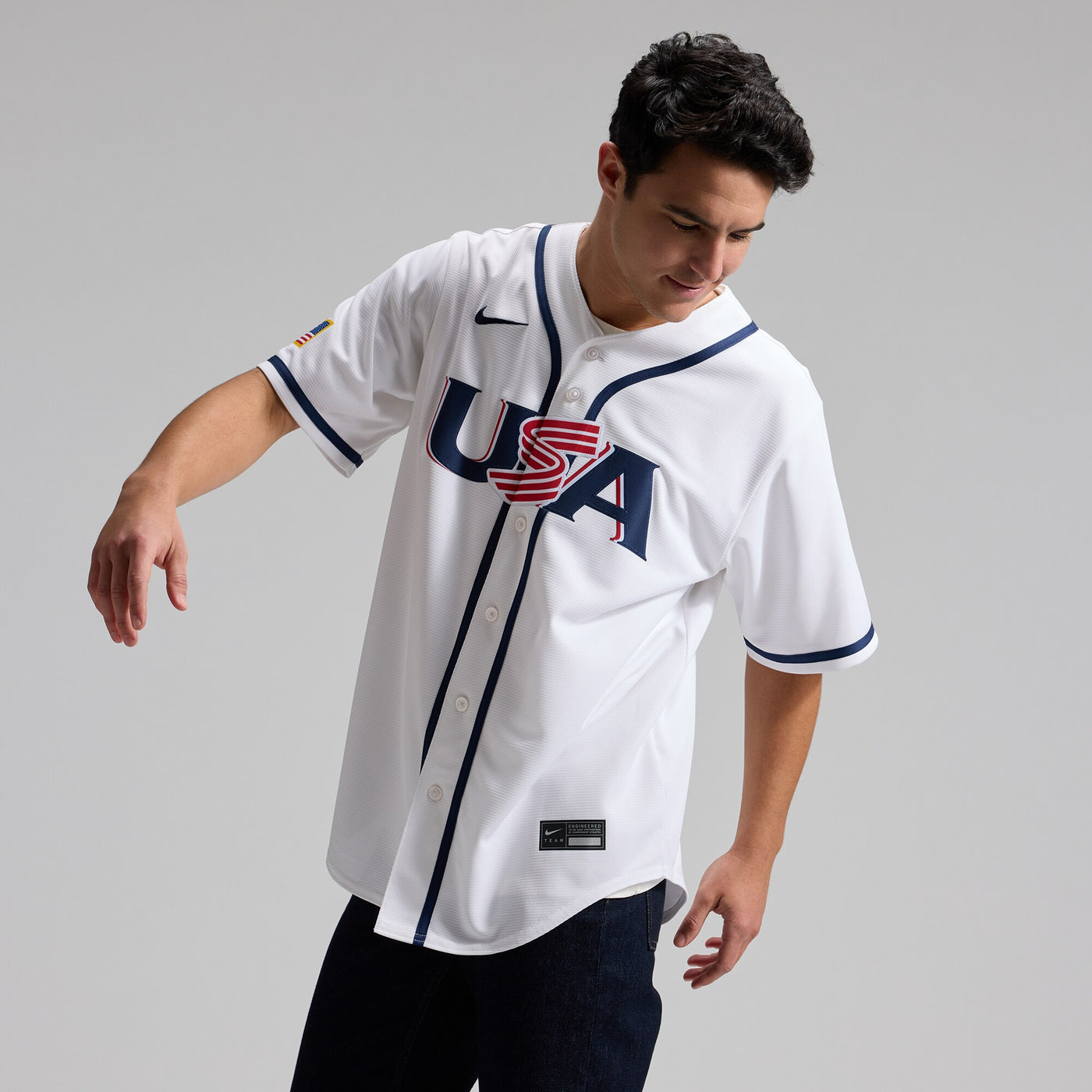 USA Baseball Aaron Judge Nike White 2026 World Baseball Classic Home Stadium Jersey