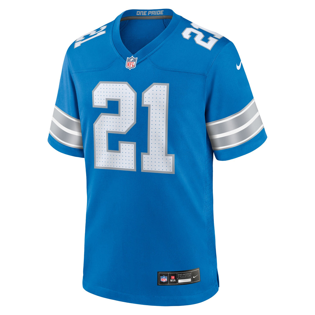 Detroit Lions Roger McCreary Blue Team Game Jersey