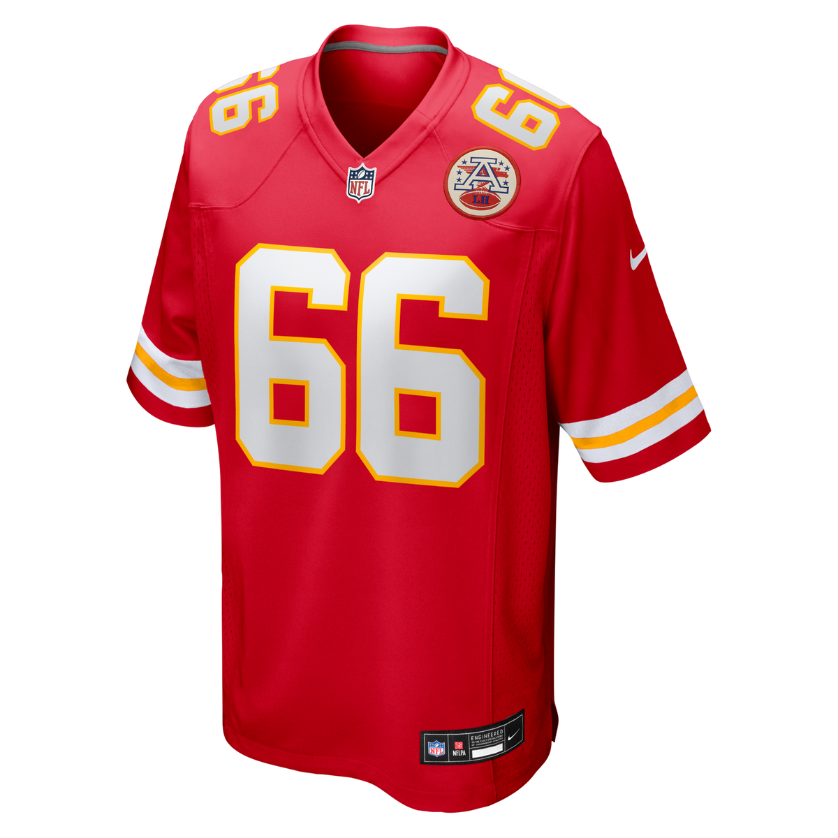 Kansas City Chiefs Mike Caliendo Red Game Player Jersey