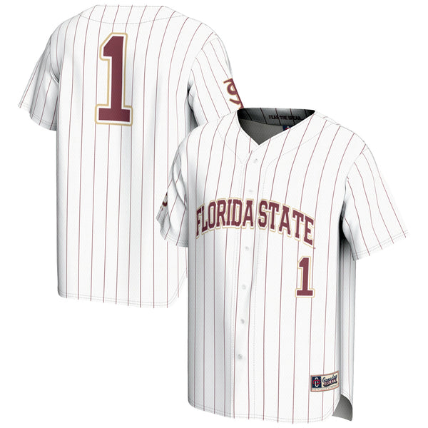 GameDay Greats #1 White Florida State Seminoles Lightweight Baseball Jersey