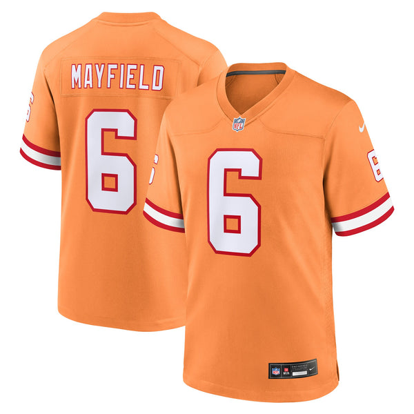 Tampa Bay Buccaneers Baker Mayfield Nike Orange Throwback Game Jersey