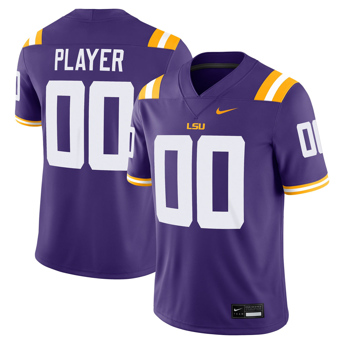 LSU Tigers NIL Pick-A-Player Game Jersey - Purple