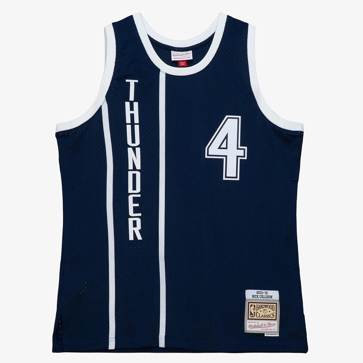 Oklahoma City Thunder Mitchell & Ness Nick Collison 2015 Alternate Authentic Jersey - Ash Blue