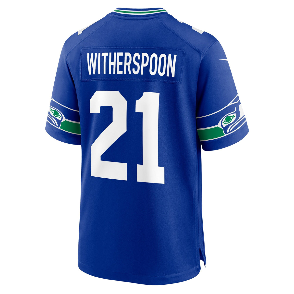 Seattle Seahawks Devon Witherspoon Royal Throwback Player Game Jersey