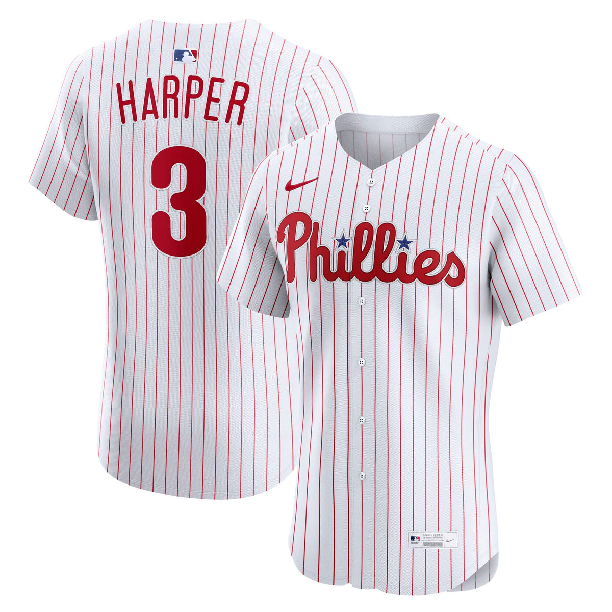 Philadelphia Phillies Bryce Harper White Home Elite Jersey