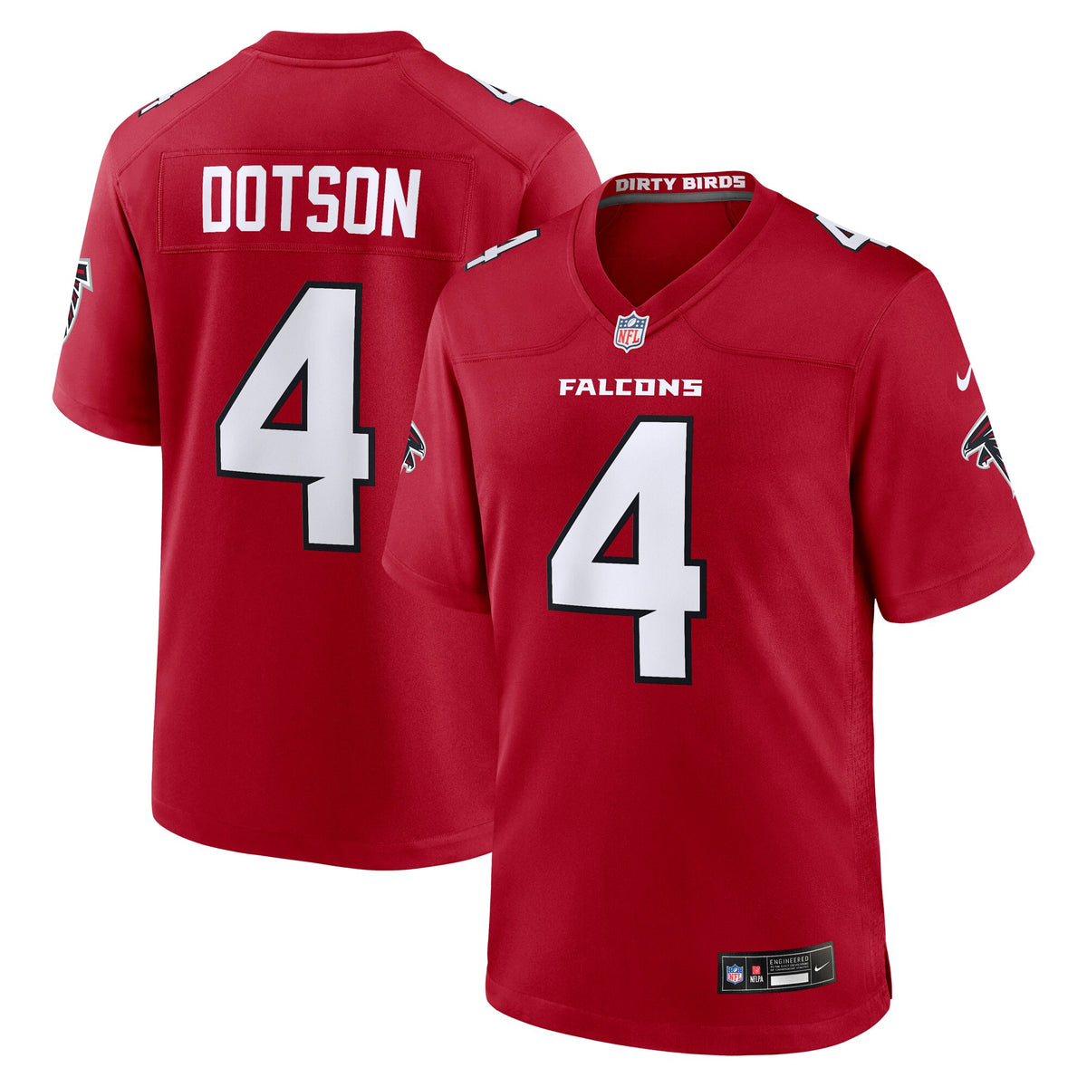 Atlanta Falcons Jahan Dotson Red Team Game Jersey