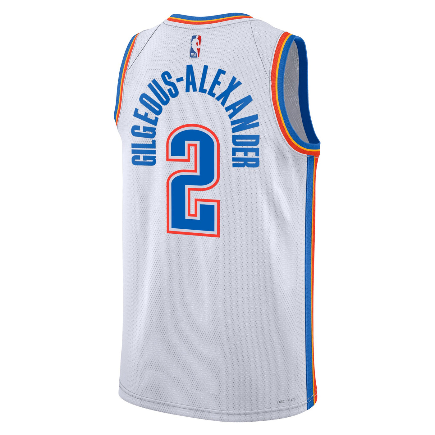 Oklahoma City Thunder Nike Association Edition Swingman Jersey - White - Shai Gilgeous-Alexander