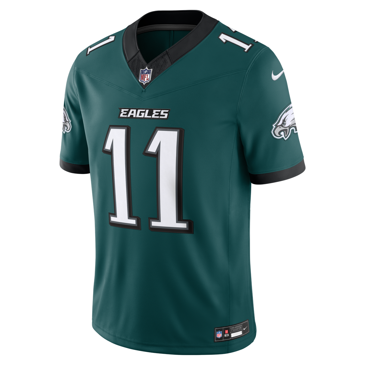 Philadelphia Eagles A.J. Brown Midnight Green Team Vapor F.U.S.E. Stitched Limited Jersey