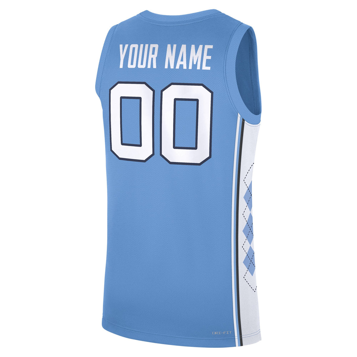 North Carolina Tar Heels Jordan Brand Custom Replica Basketball Jersey - Carolina Blue