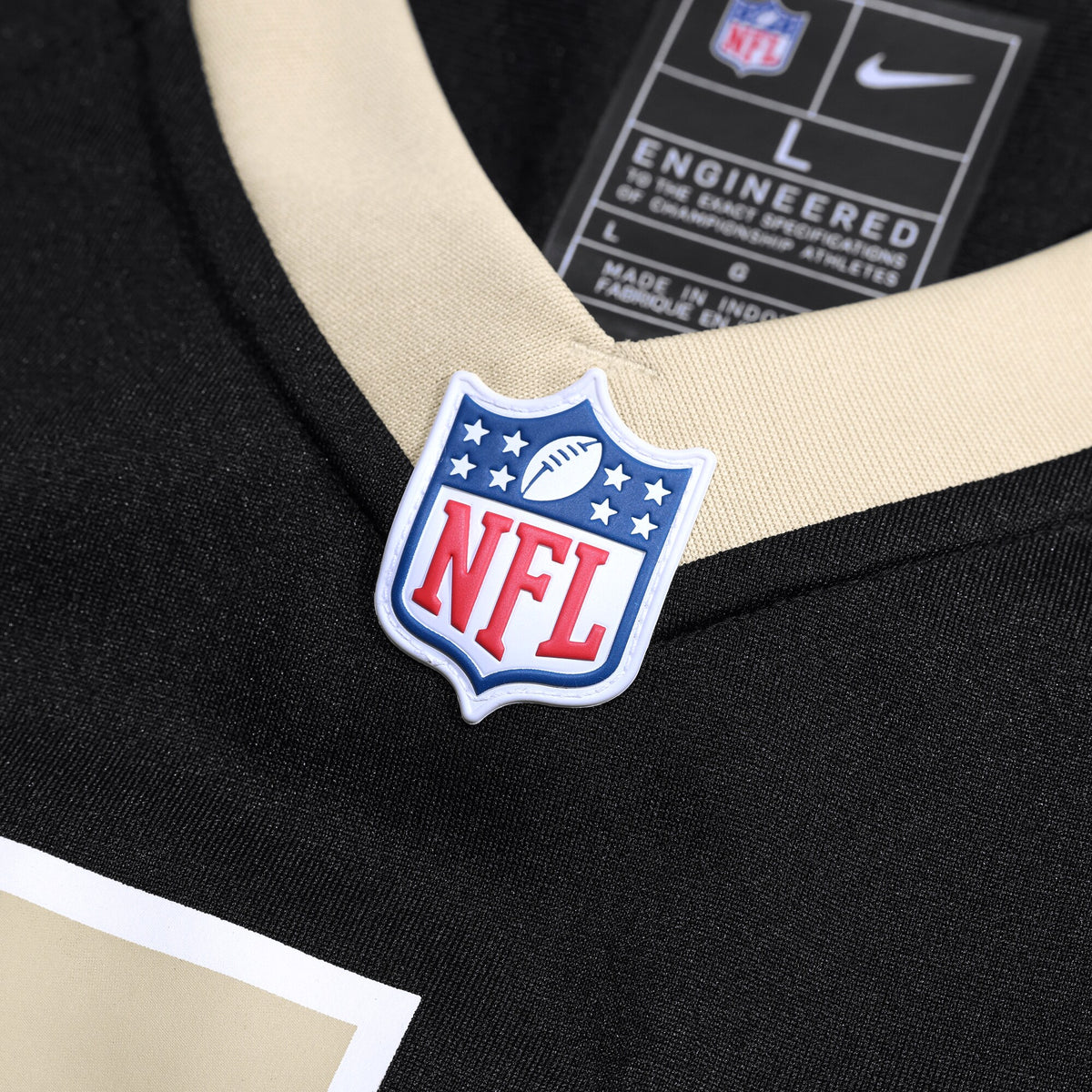 New Orleans Saints Dillon Radunz Black Team Game Jersey
