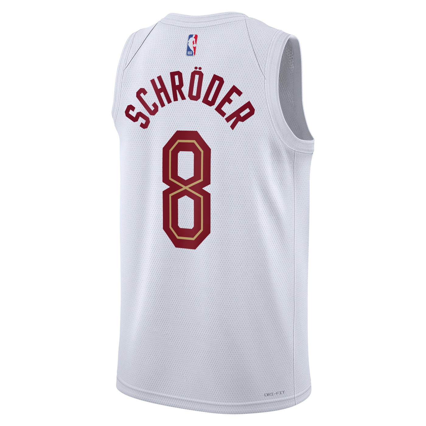 Cleveland Cavaliers Nike Association Edition Swingman Jersey - White - Dennis Schröder