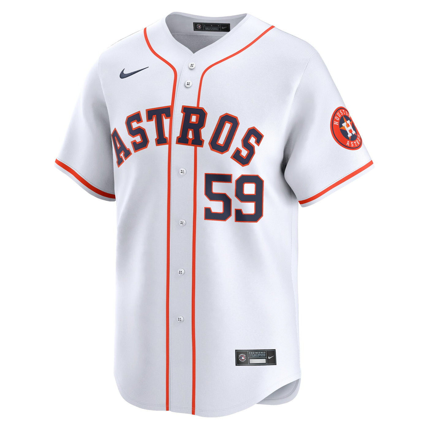 Houston Astros Framber Valdez Nike White Home Limited Player Jersey