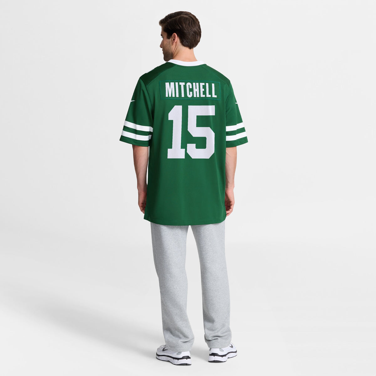 New York Jets Adonai Mitchell Legacy Green Team Game Jersey
