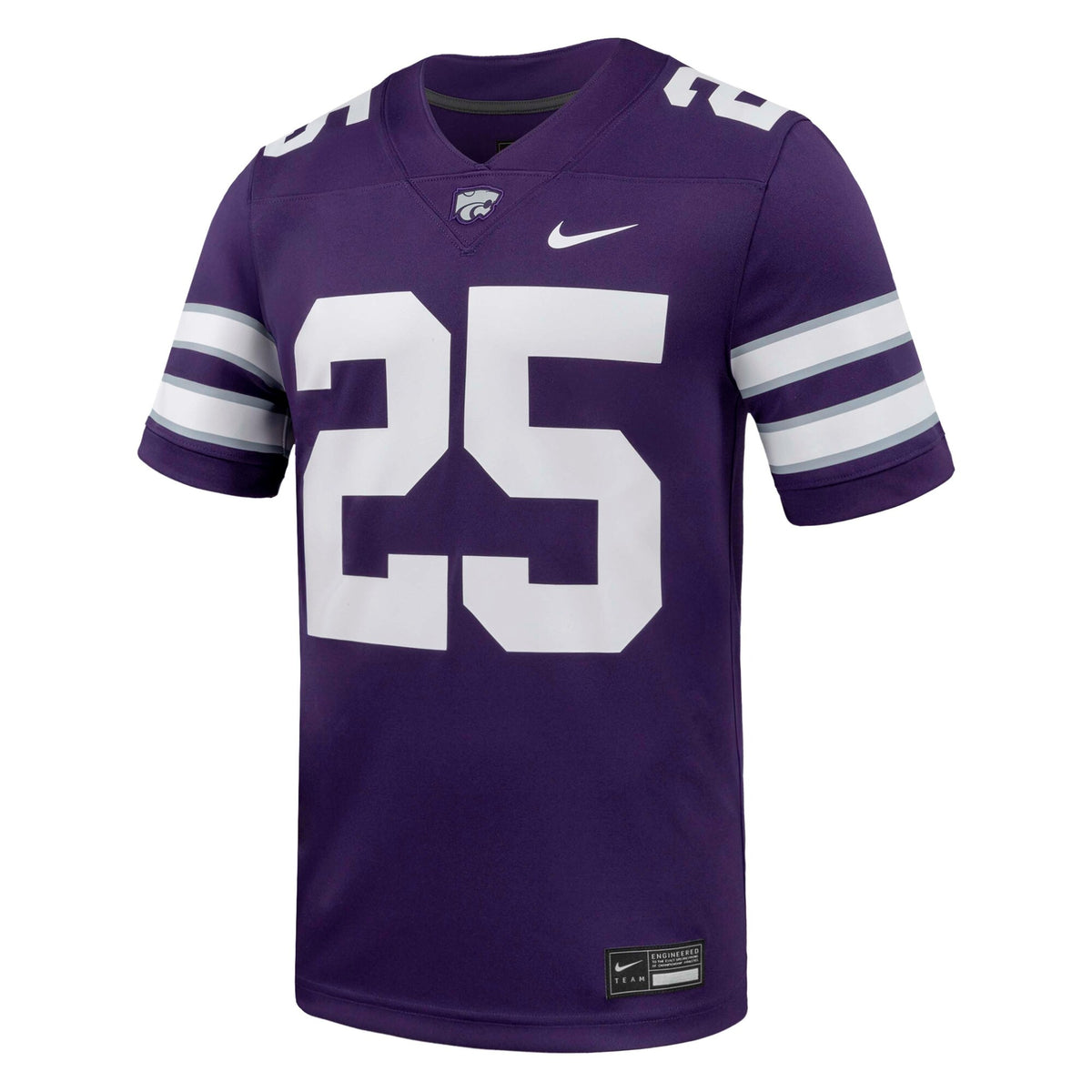 #25 Kansas State Wildcats Game Football Jersey - Purple