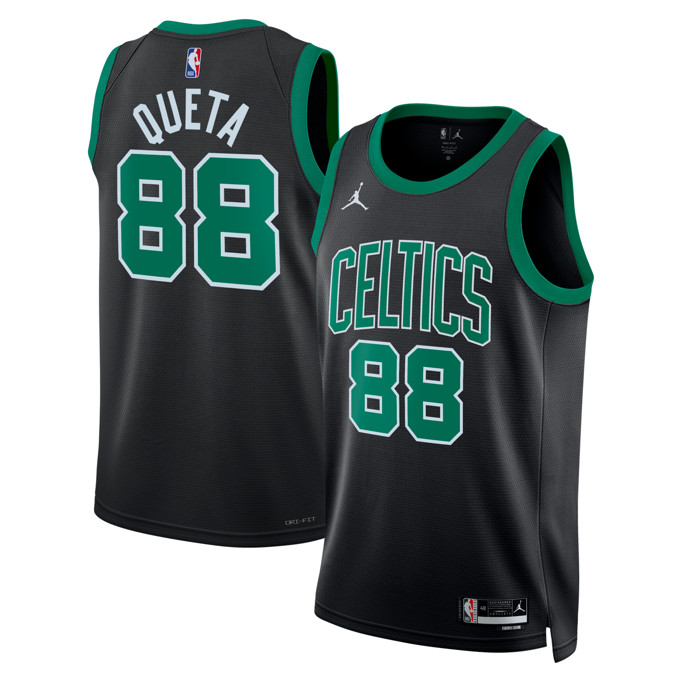 Boston Celtics Jordan Brand Statement Edition Swingman Jersey - Black - Neemias Queta