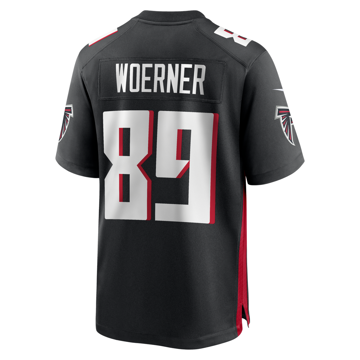 Atlanta Falcons Charlie Woerner Black Game Jersey
