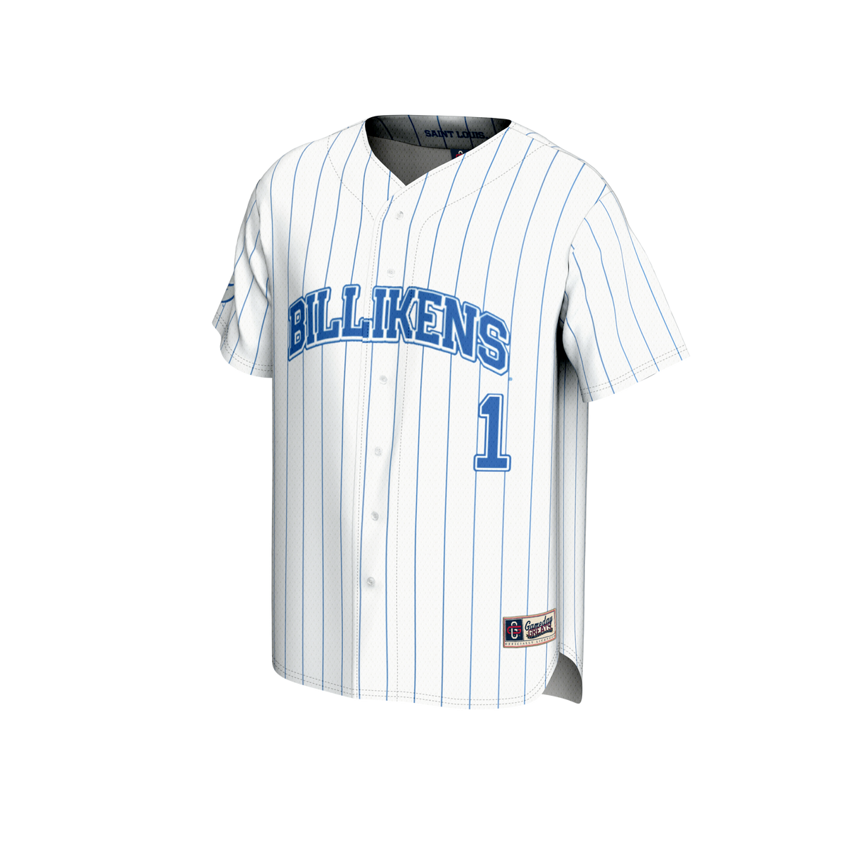 #1 Saint Louis Billikens GameDay Greats Lightweight Baseball Fashion Jersey - White