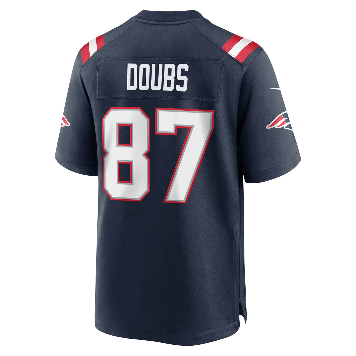 New England Patriots Romeo Doubs Navy Game Jersey