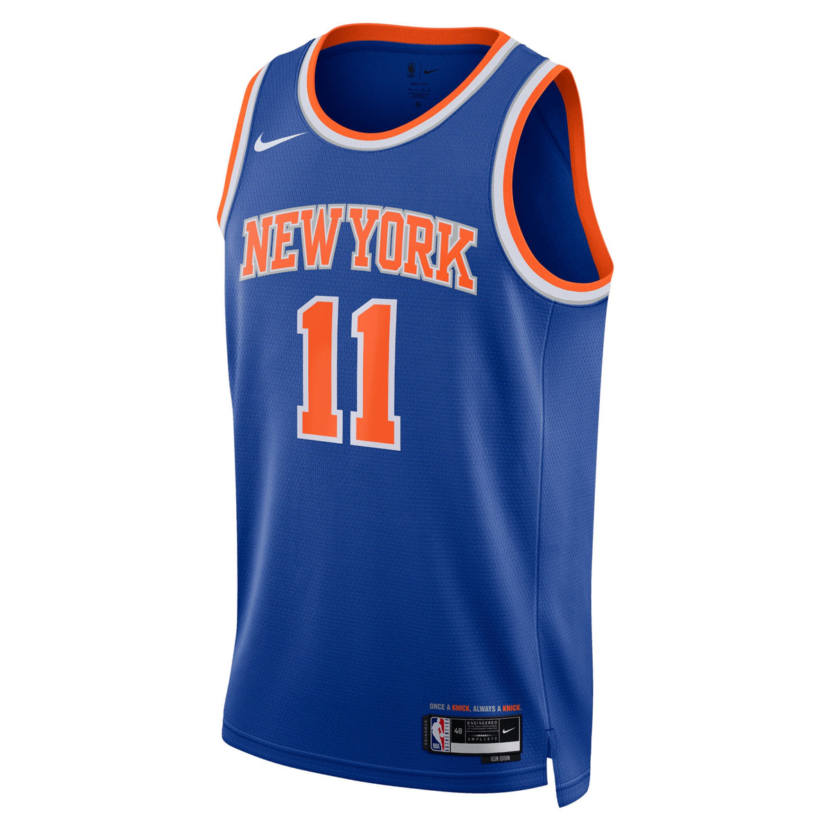 New York Knicks Icon Edition Swingman Jersey - Blue - Jalen Brunson -