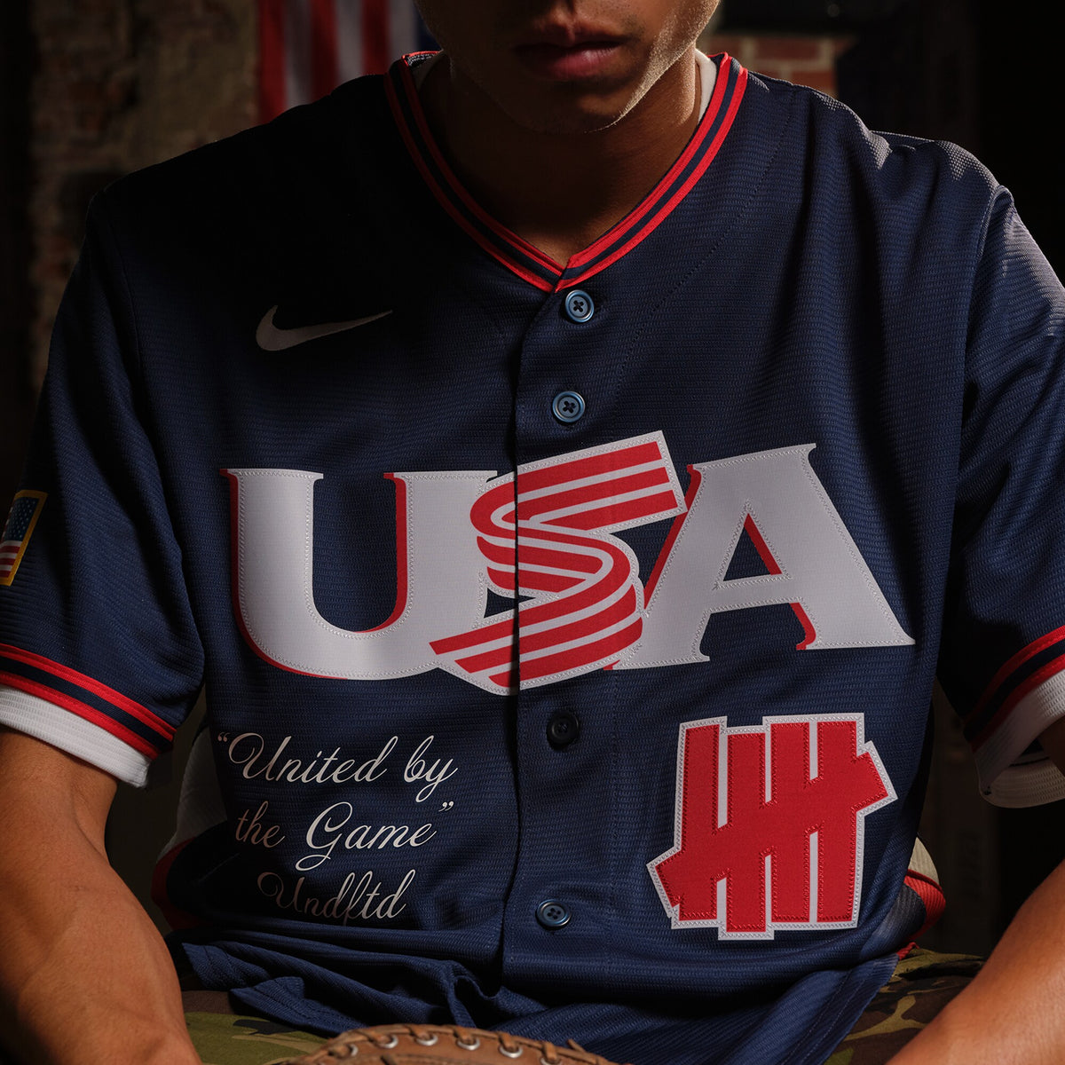 USA Baseball x Undefeated Navy 2026 World Baseball Classic Stadium Jersey