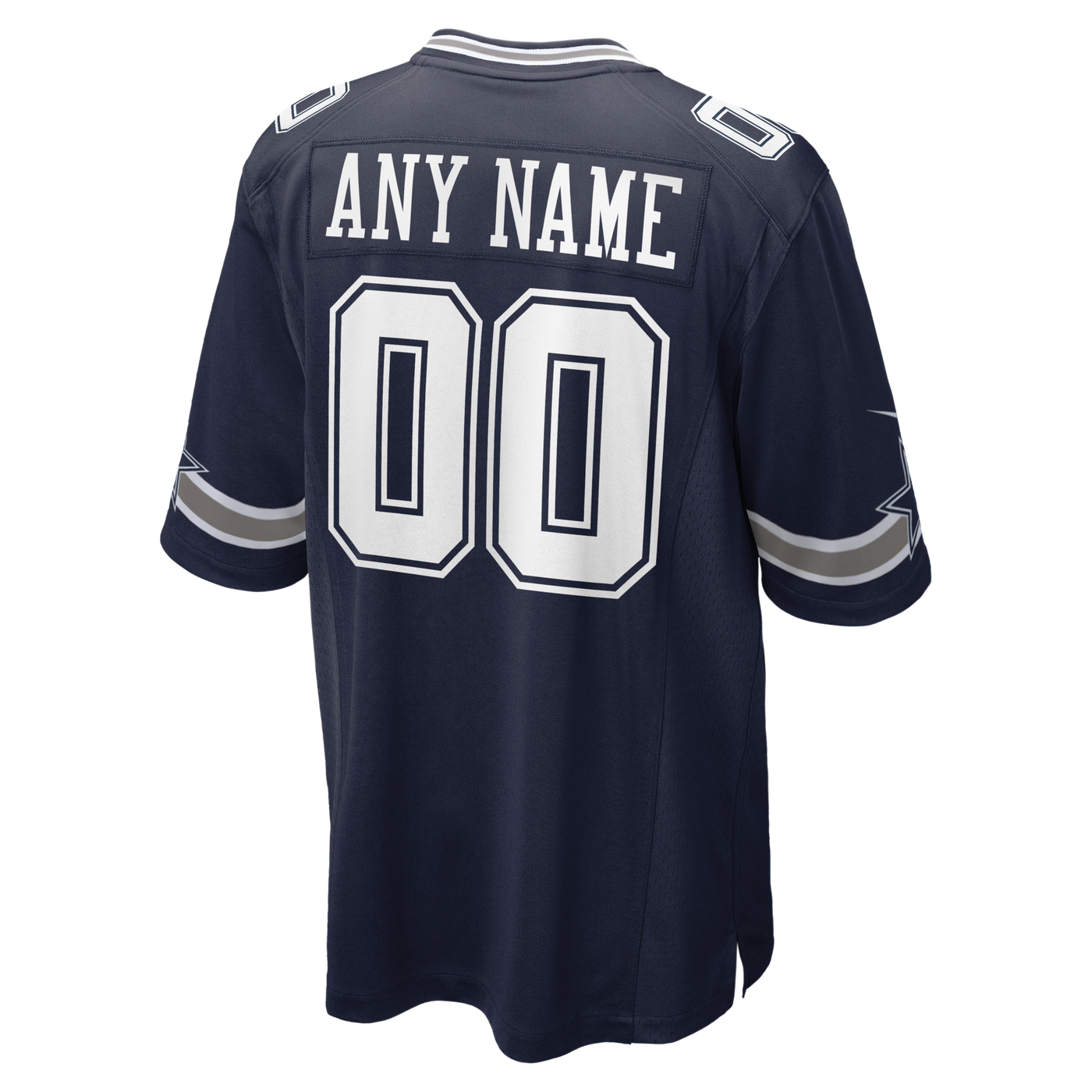 Dallas Cowboys Nike Navy Custom Game Jersey