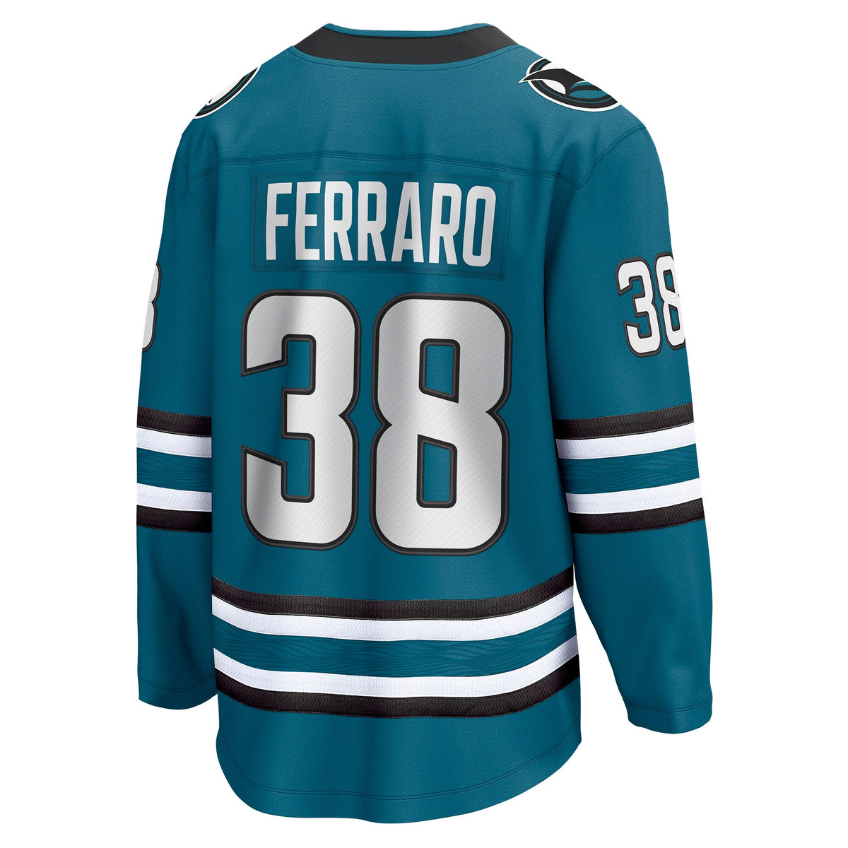 San Jose Sharks Mario Ferraro Fanatics Teal Home Breakaway Player Jersey