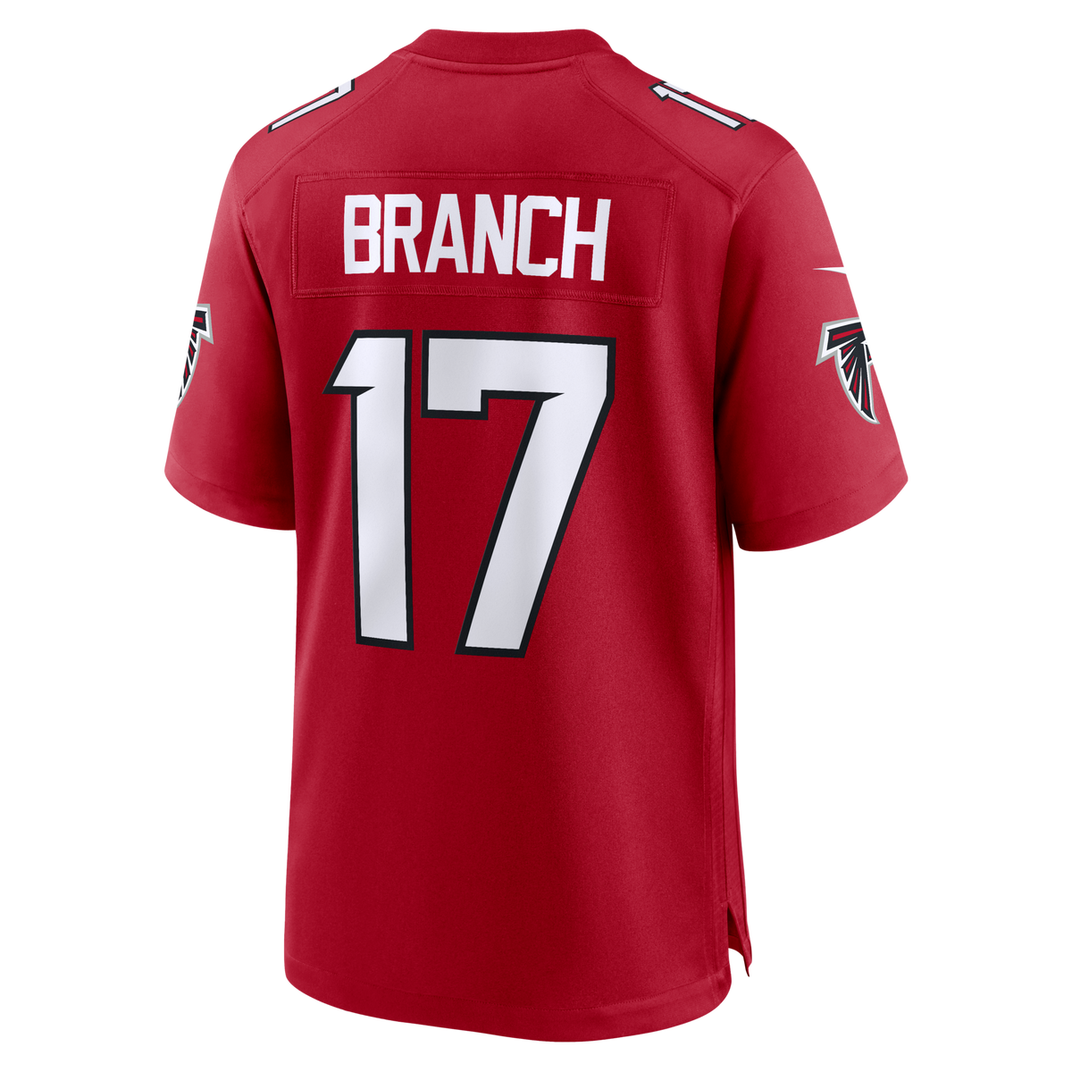 Atlanta Falcons Zachariah Branch Red Team Game Jersey