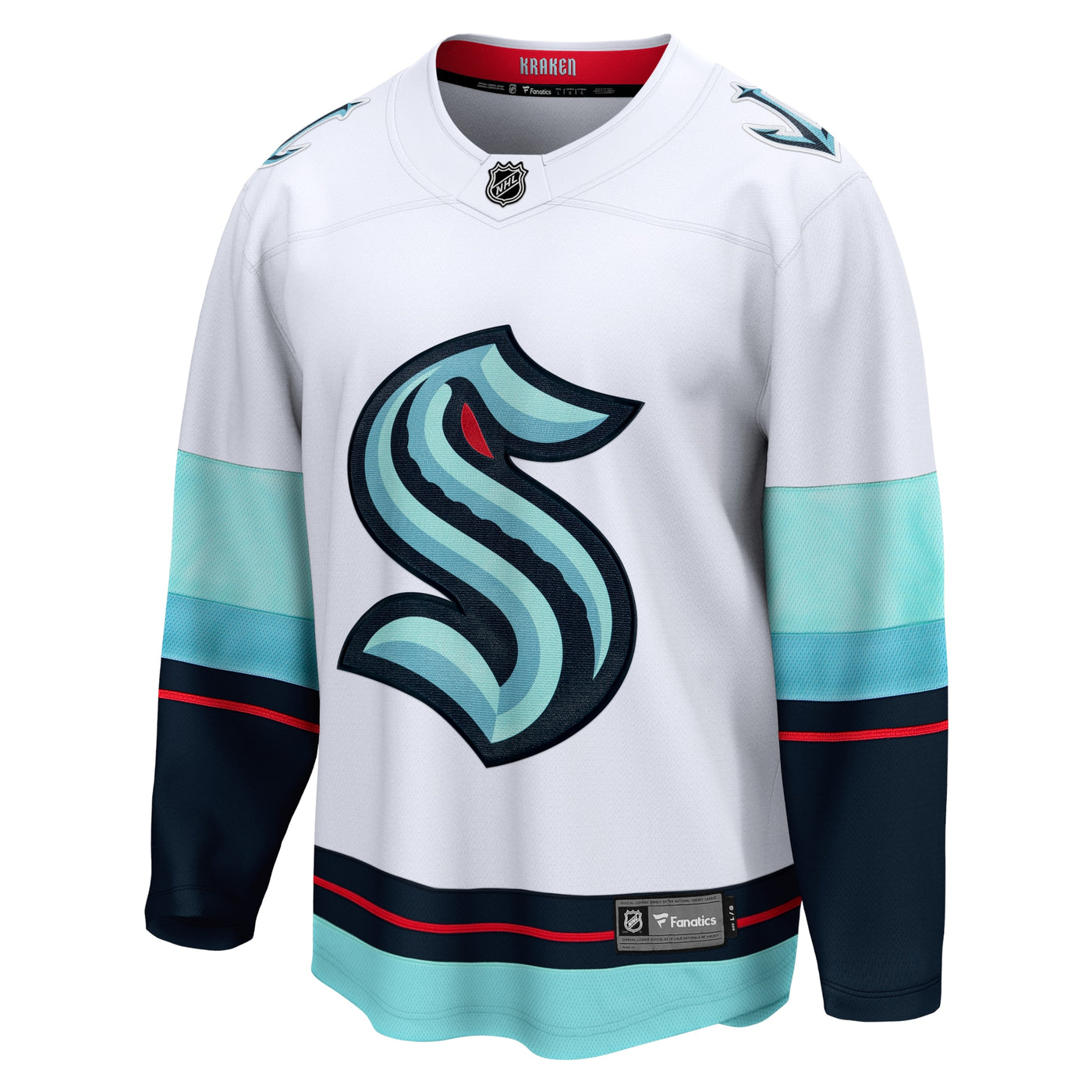 Seattle Kraken Fanatics White Away Breakaway Jersey
