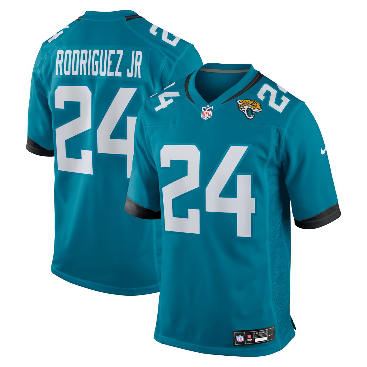 Jacksonville Jaguars Chris Rodriguez Jr. Teal Team Game Jersey