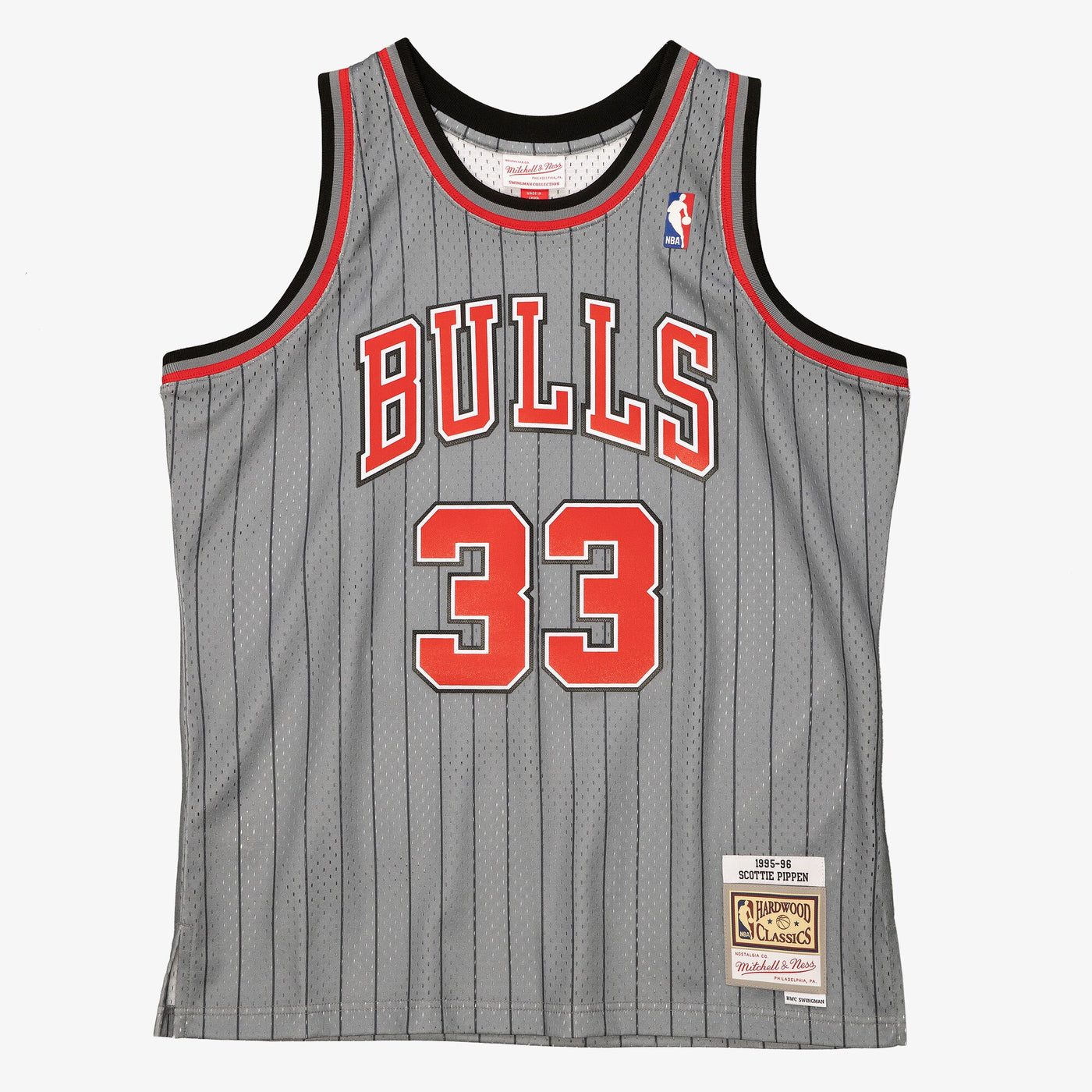 Chicago Bulls Mitchell & Ness Scottie Pippen 1995 Reload Swingman Authentic Jersey - Grey