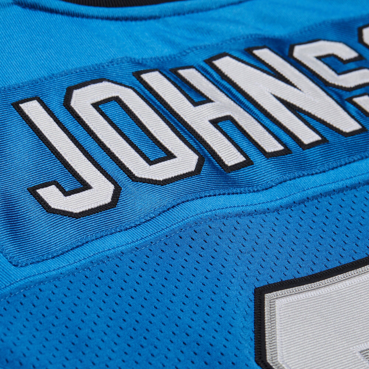 Detroit Lions Calvin Johnson Mitchell & Ness Blue 2007 Authentic Throwback Retired Player Jersey