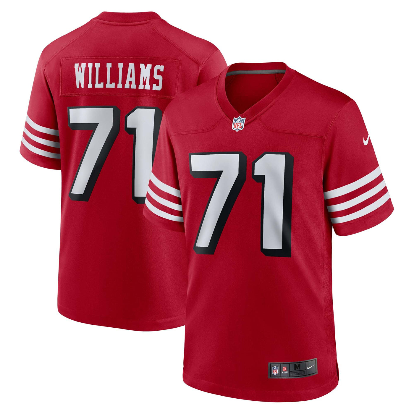 San Francisco 49ers Trent Williams Nike Scarlet Alternate Game Jersey