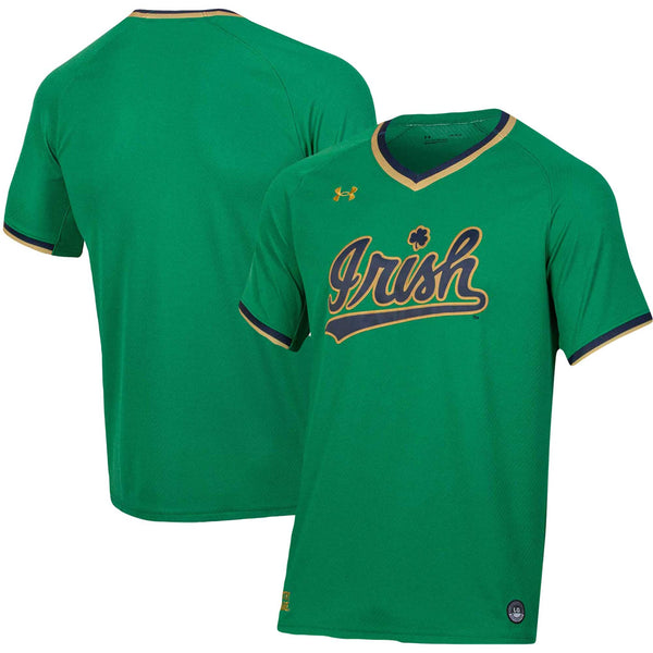 Under Armour Green Notre Dame Fighting Irish Replica Baseball Jersey