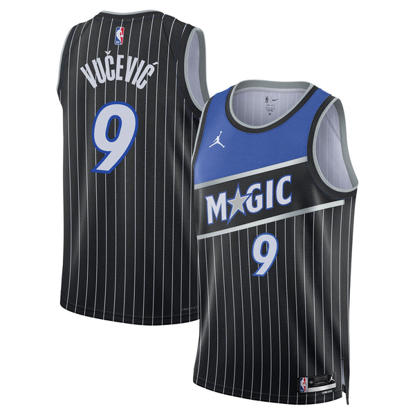 Orlando Magic Jordan Brand Statement Edition Jersey - Black - Nikola Vučević